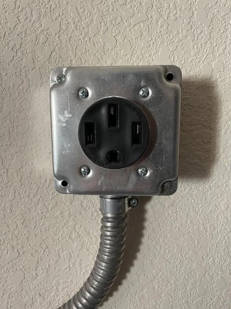 NEMA 14-50 outlet installed for Smart Home Electrical in Blue Earth